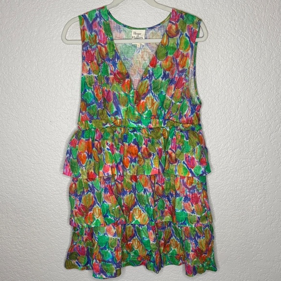 NWOT Anthropologie Hope for Flowers by Tracy Reese Mini Watercolor Dress - Picture 2 of 6